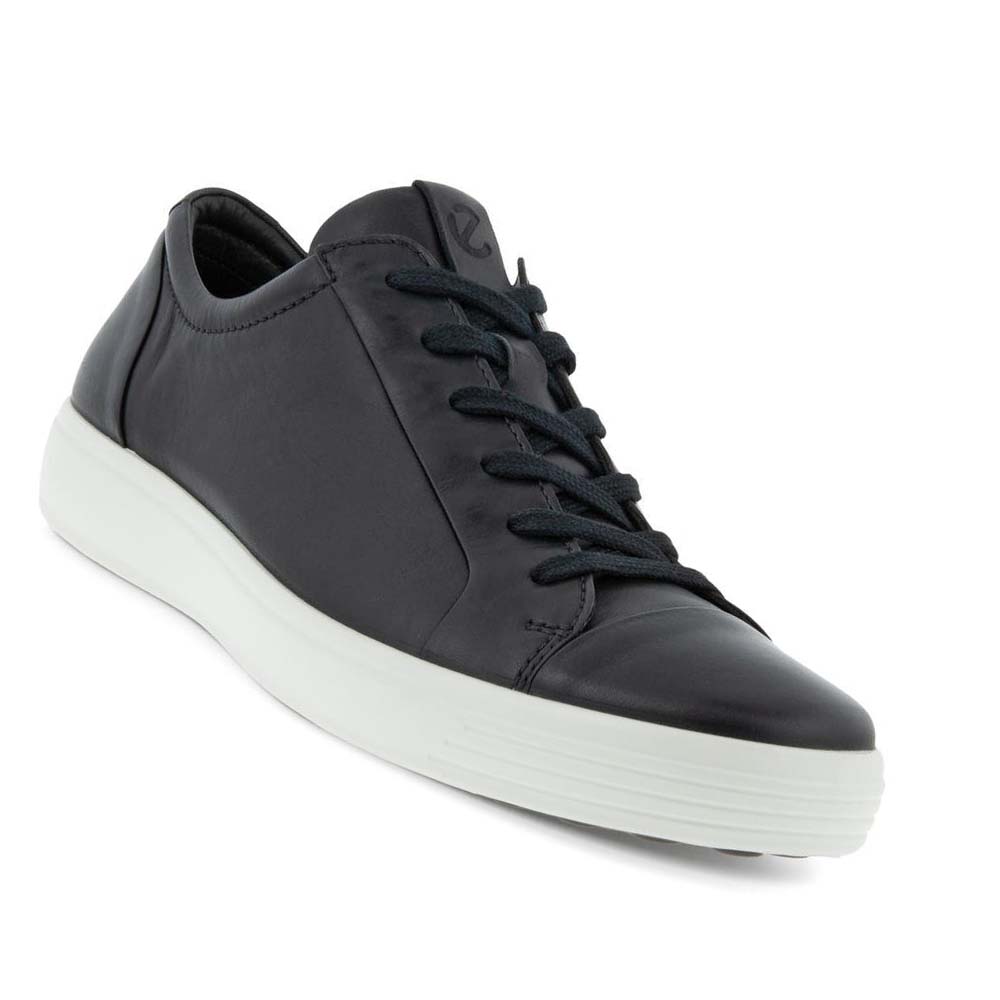 Pánské Boty Casual Ecco Soft 7 City Černé | CZ 474UZG